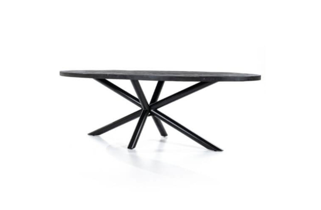Eettafel Oscar 240x110 - zwart