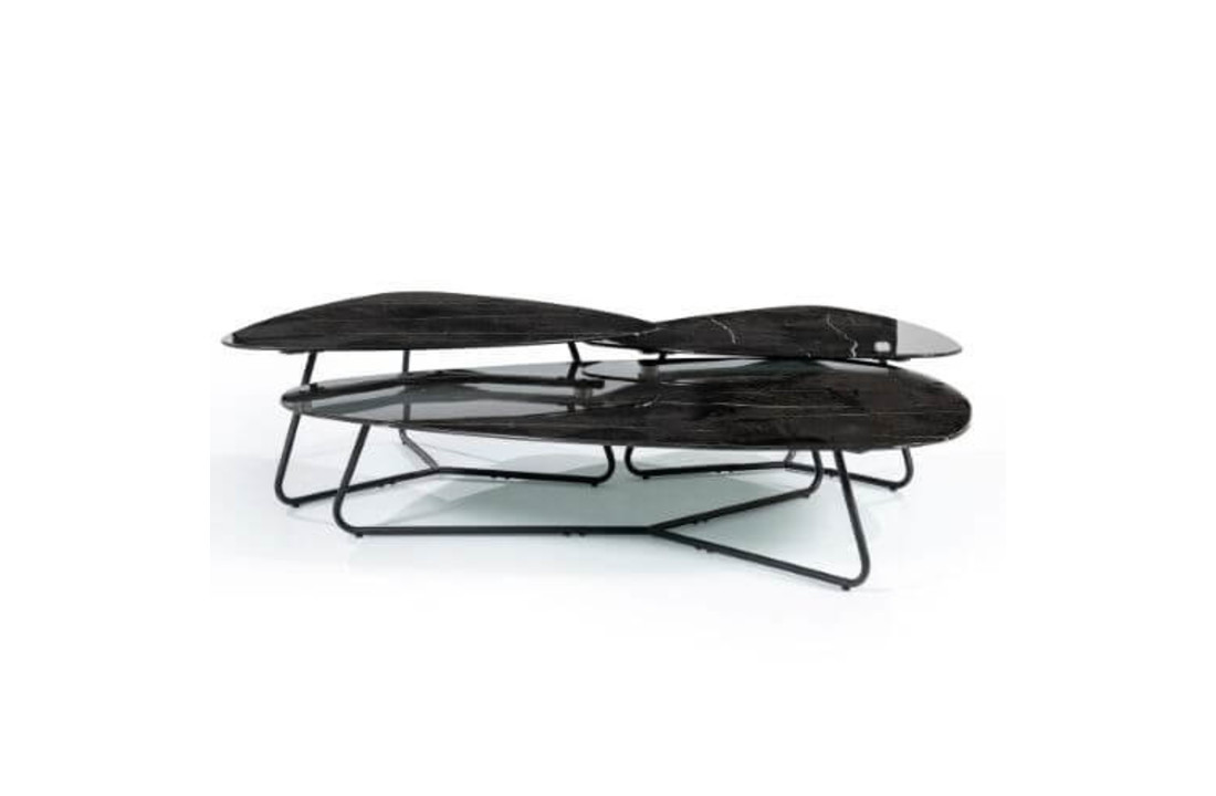 Salontafel Neno 75x85 - zwart