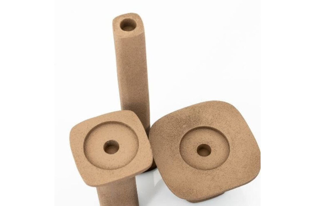 Kaarsenhouder Squand medium - brown