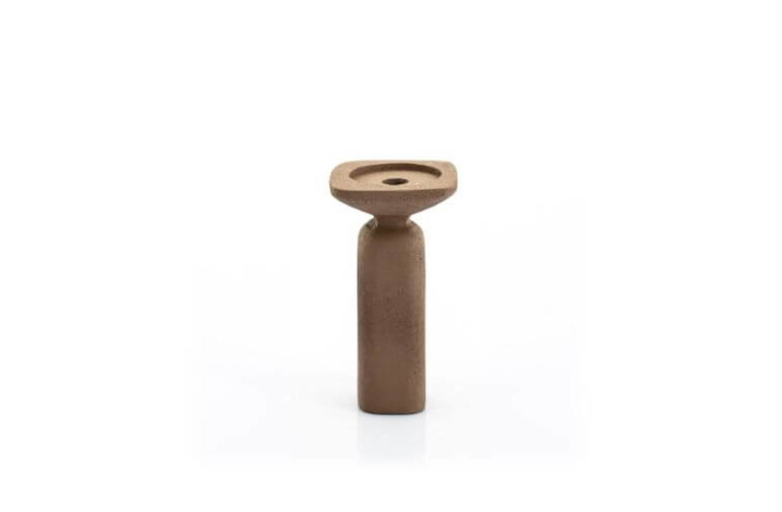 Kaarsenhouder Squand medium - brown
