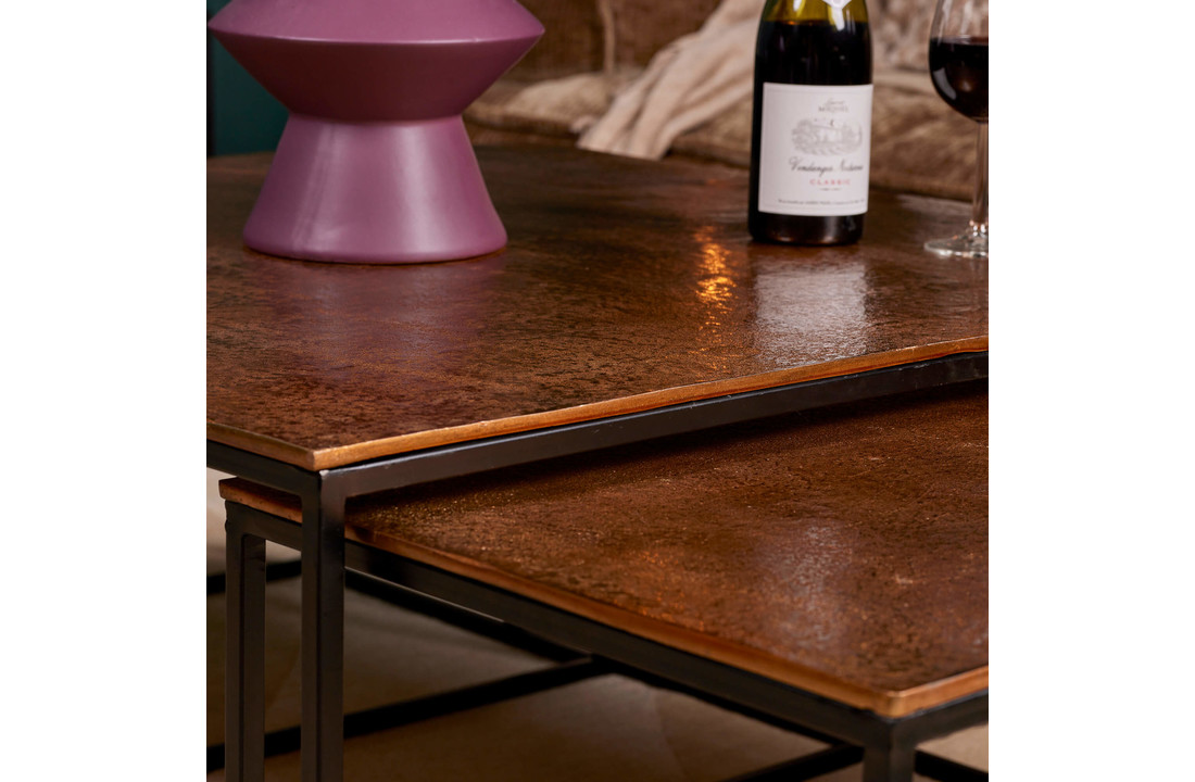 Gouden salontafel set Luxor