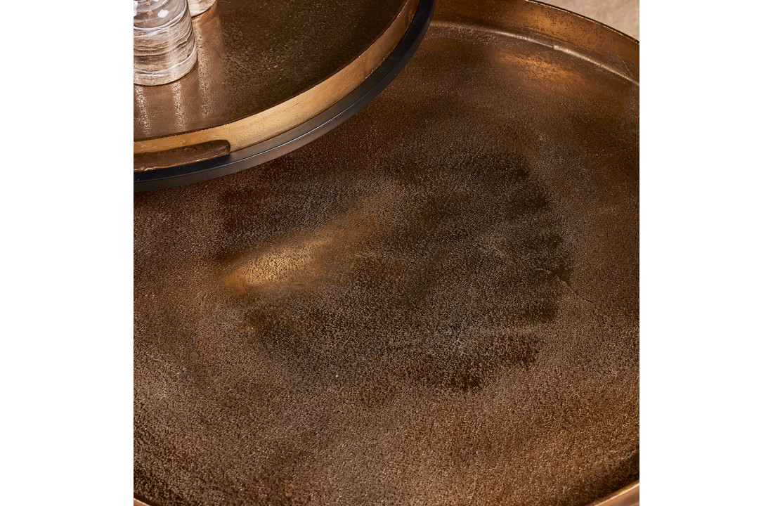 Gouden salontafel set Puck