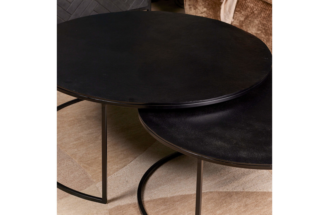 Zwart salontafel set Darryl