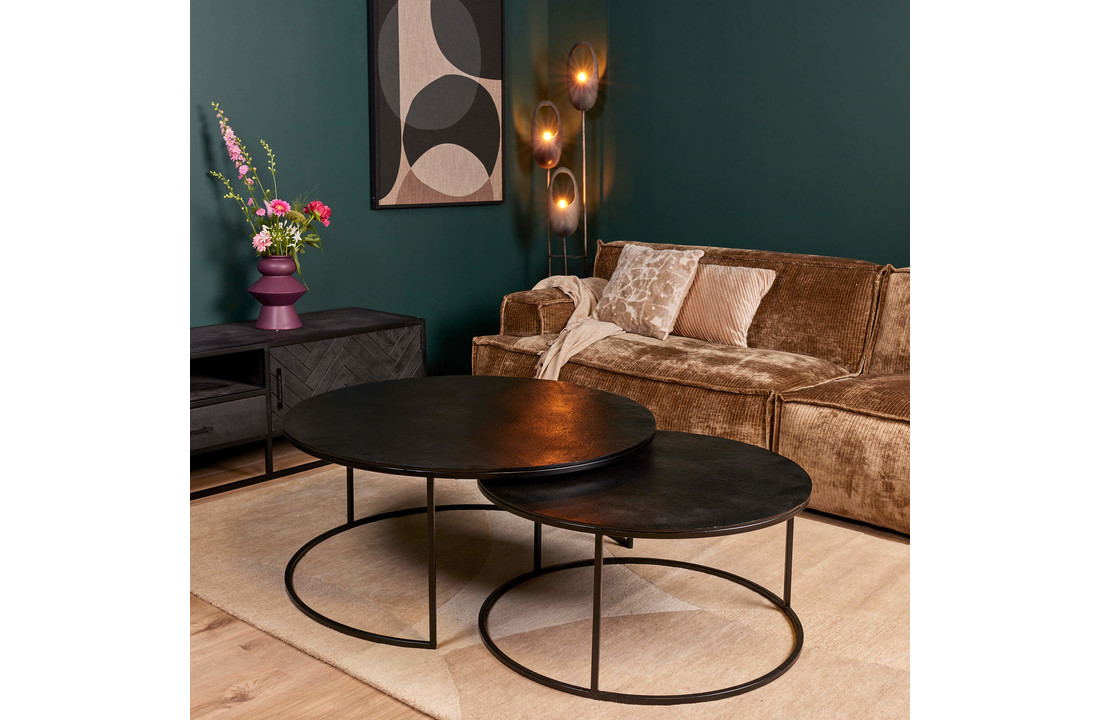 Zwart salontafel set Darryl