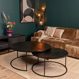 Zwart salontafel set Darryl