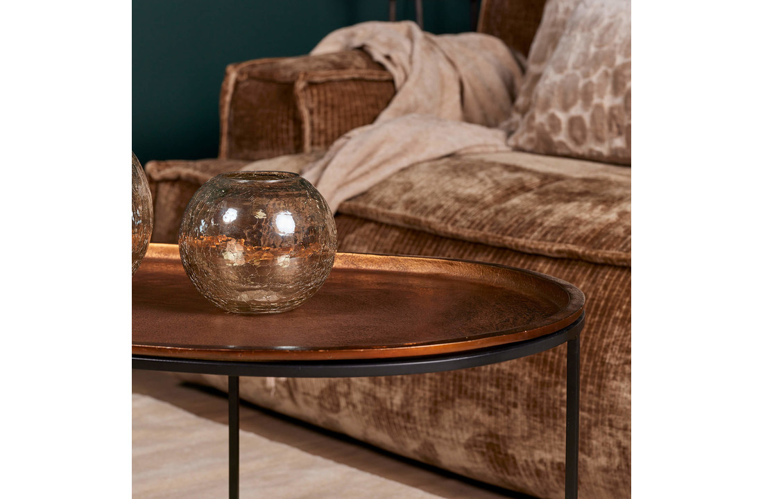 Ovale salontafel Brass