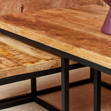 Rechthoekige Salontafel set Denver | Mangohout