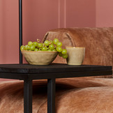 Slider mangohout | Zwart met postvak