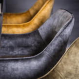 Velvet barkruk Fallon | bruin