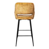 Velvet barkruk Fallon | cognac
