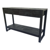Zwarte sidetable Britt Black | 120 cm