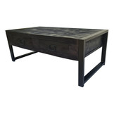 Zwarte salontafel Britt Black | 120 met lades