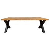 Eettafel Denver 220 cm | Rechthoek | X-poot