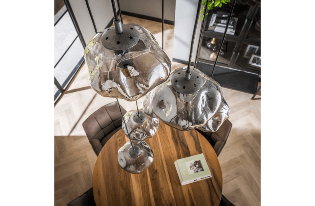 Hanglamp round cloud getrapt |7L