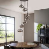 Hanglamp round cloud getrapt |7L