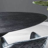 Ovale eettafel Oslo Acasia Black | 240 cm