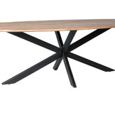 Ovale eettafel Oslo Acasia 210 cm