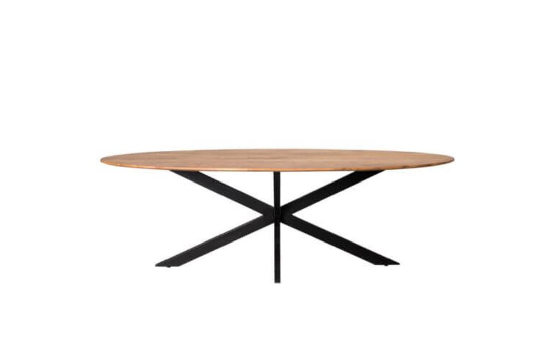 Ovale eettafel Oslo Acasia 210 cm