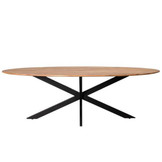 Ovale eettafel Oslo Acasia 210 cm