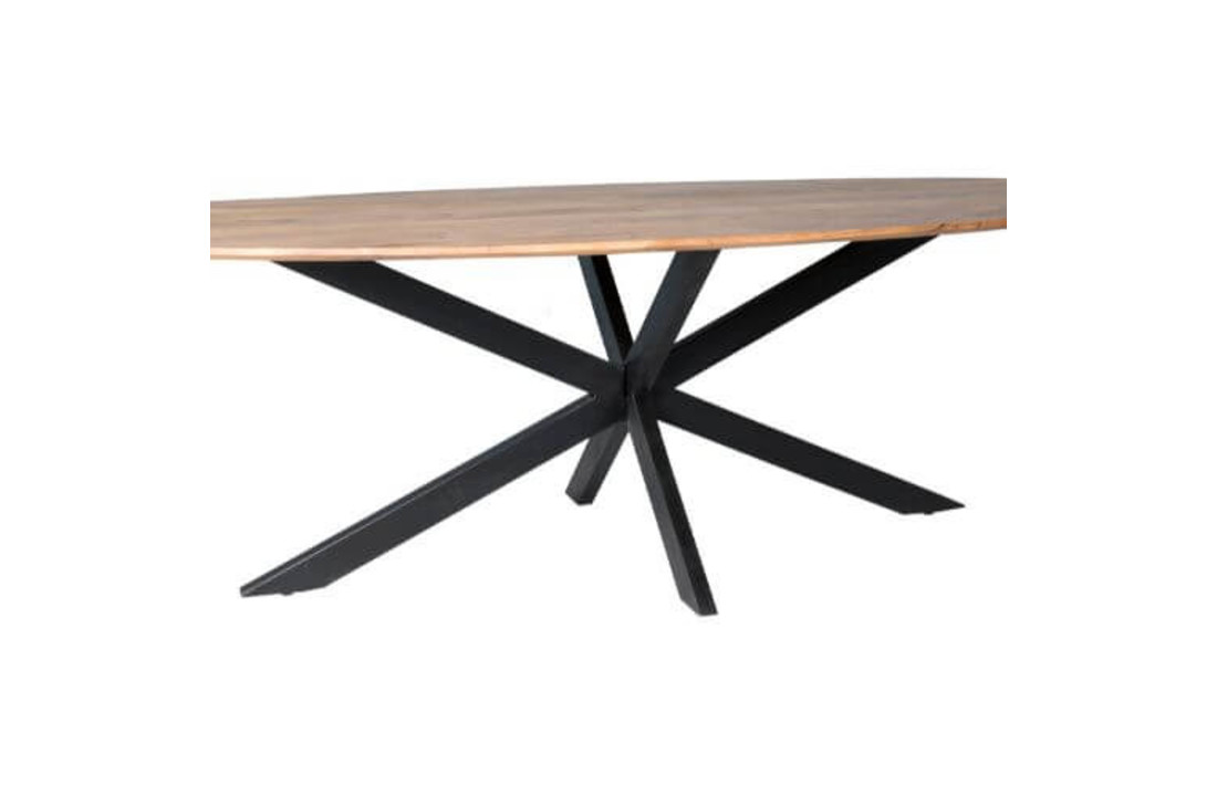 Ovale eettafel Oslo Acasia 240 cm