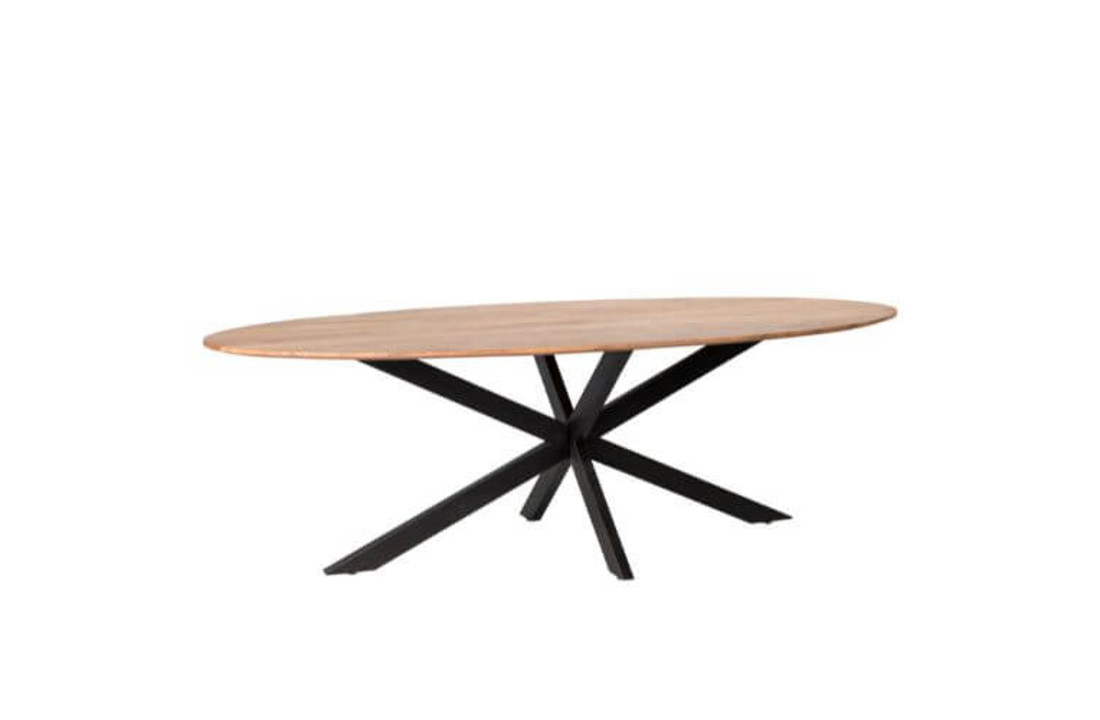 Ovale eettafel Oslo Acasia 240 cm