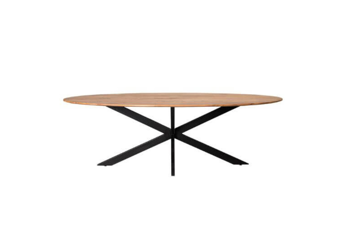Ovale eettafel Oslo Acasia 240 cm