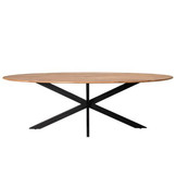 Ovale eettafel Oslo Acasia 240 cm