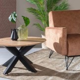Ronde salontafel Oslo Acasia 80 cm