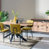 Eettafel Oslo Spider Acasia 160 cm