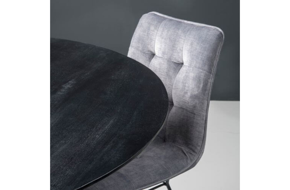 Ronde eettafel Oslo Acasia Black 120 cm