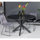 Ronde eettafel Oslo Acasia Black 120 cm