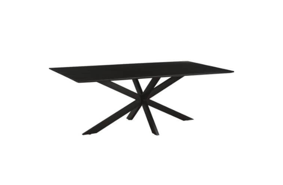 Eettafel Oslo Spider Black Acasia 220 cm