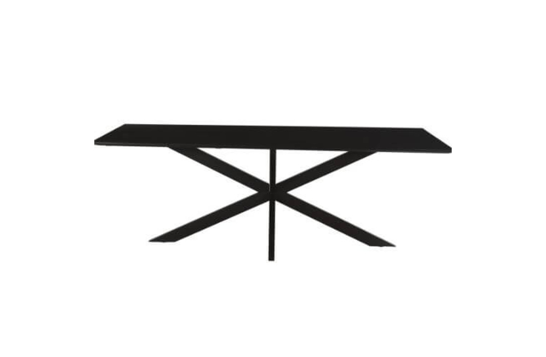 Eettafel Oslo Spider Black Acasia 220 cm