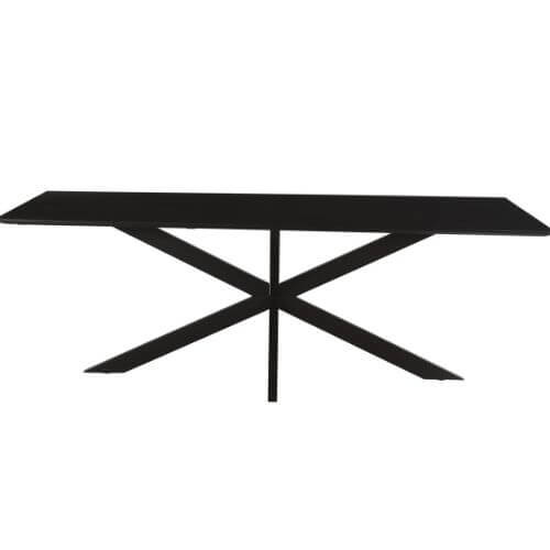 Eettafel Oslo Spider Black Acasia 220 cm