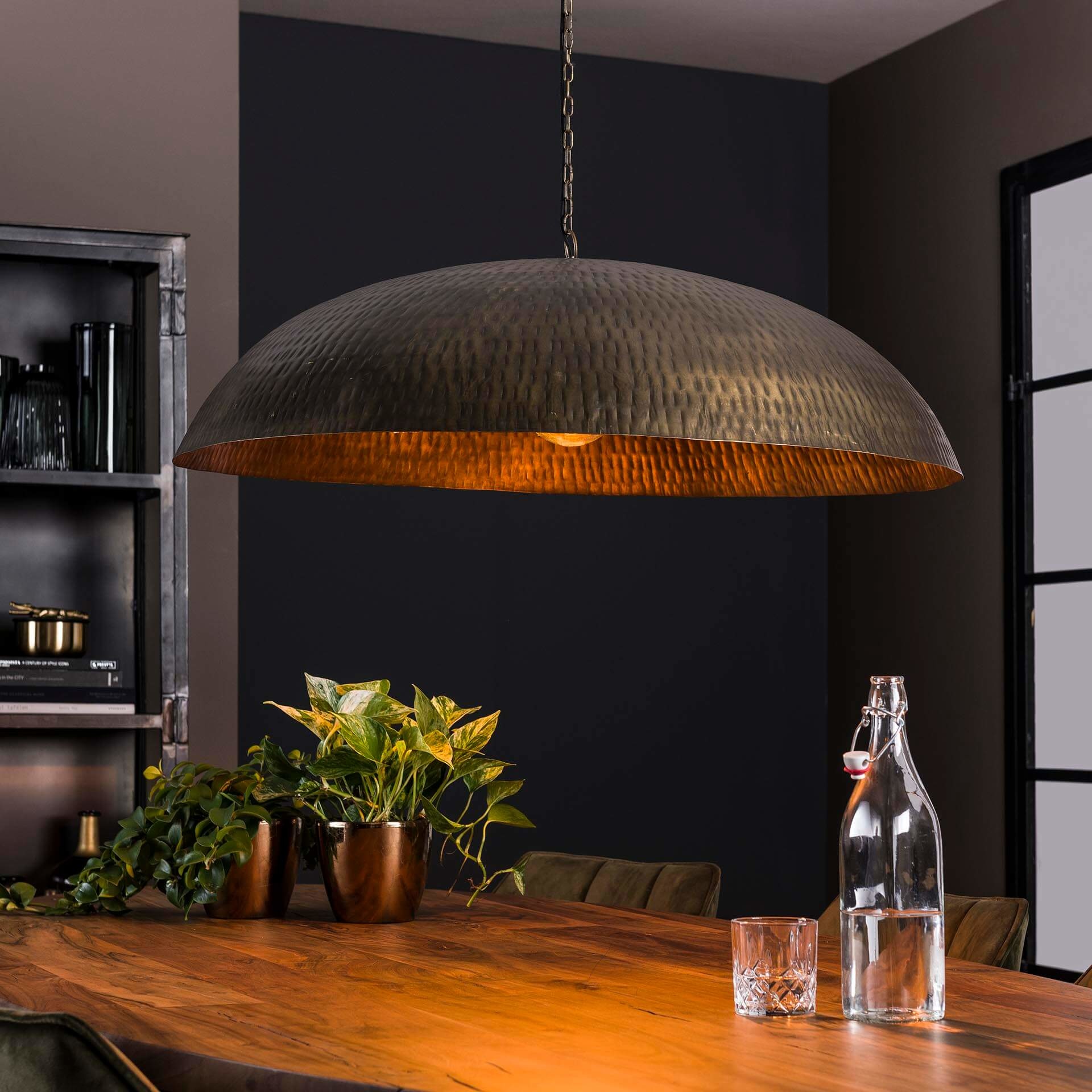 Hanglamp Ø90 cm - Brons antiek | 1L Max Wonen