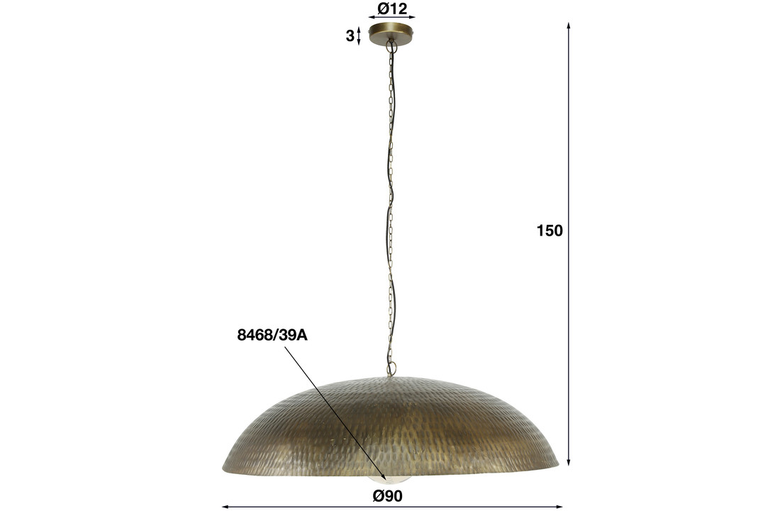 Hanglamp Ø90 cm - Brons antiek | 1L