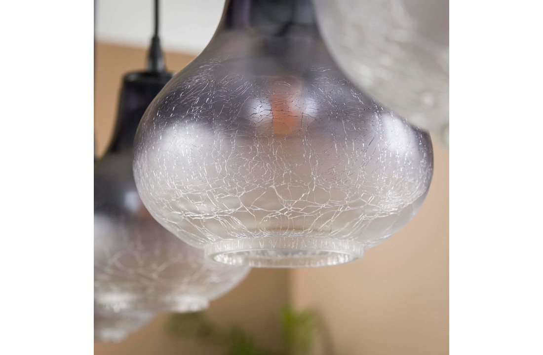 Hanglamp kegel glass - Grijs | 4L