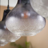 Hanglamp kegel glass - Grijs | 4L