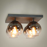 Plafondlamp shaded - Oud zilver | 4L