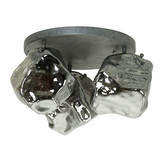Plafondlamp rock - Chromed glas |3L