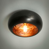 Plafondlamp sky - Zwart nikkel | Ø34