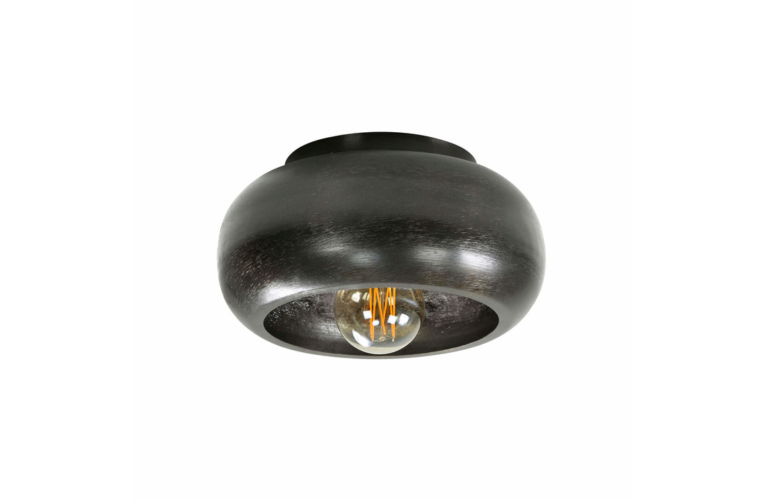 Plafondlamp sky - Zwart nikkel | Ø34