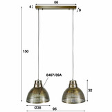 Hanglamp screen - Brons antiek |2L Ø38