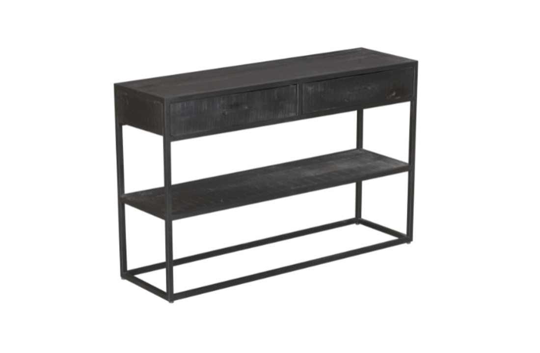Sidetable Denver Black | 2 lades