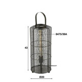 Vloerlamp reach | Zwart nikkel