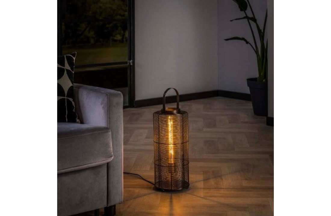 Vloerlamp reach | Zwart nikkel