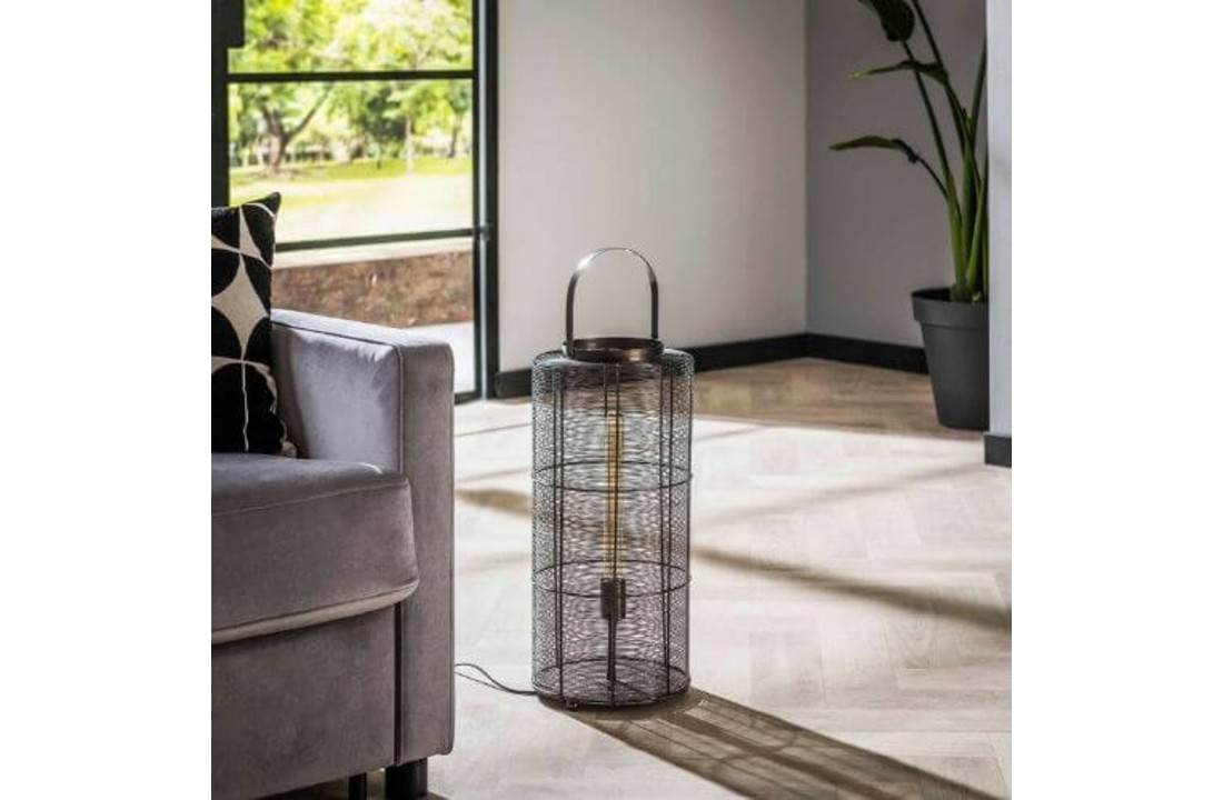 Vloerlamp reach | Zwart nikkel | XL