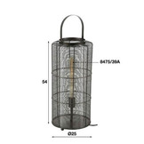 Vloerlamp reach | Zwart nikkel | XL