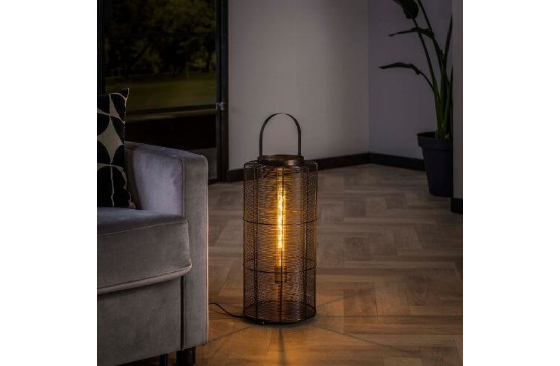 Vloerlamp reach | Zwart nikkel | XL