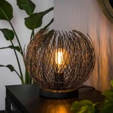 Tafellamp beach | Zwart bruin